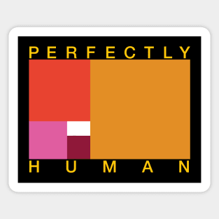 Perfectly Human - Lesbian Pride Flag Sticker